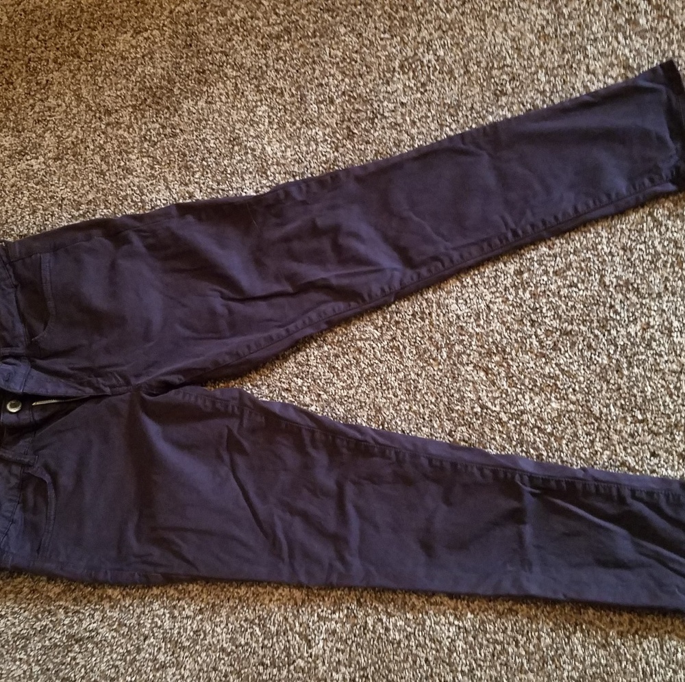 American Eagle Sateen Dark Purple Jegging size 14